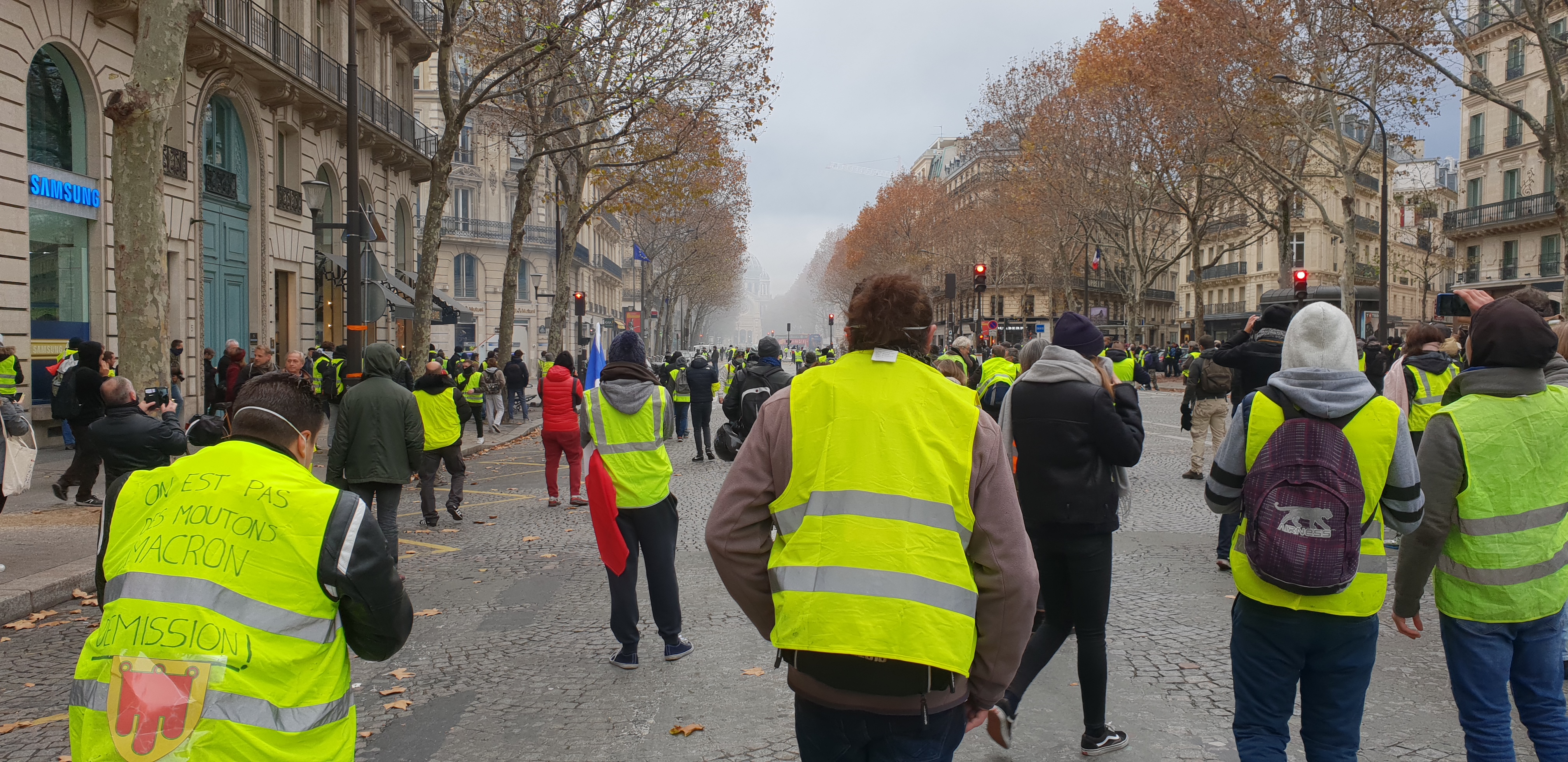 Protesty na ulicach Paryża/Fot. Paweł Rozwód