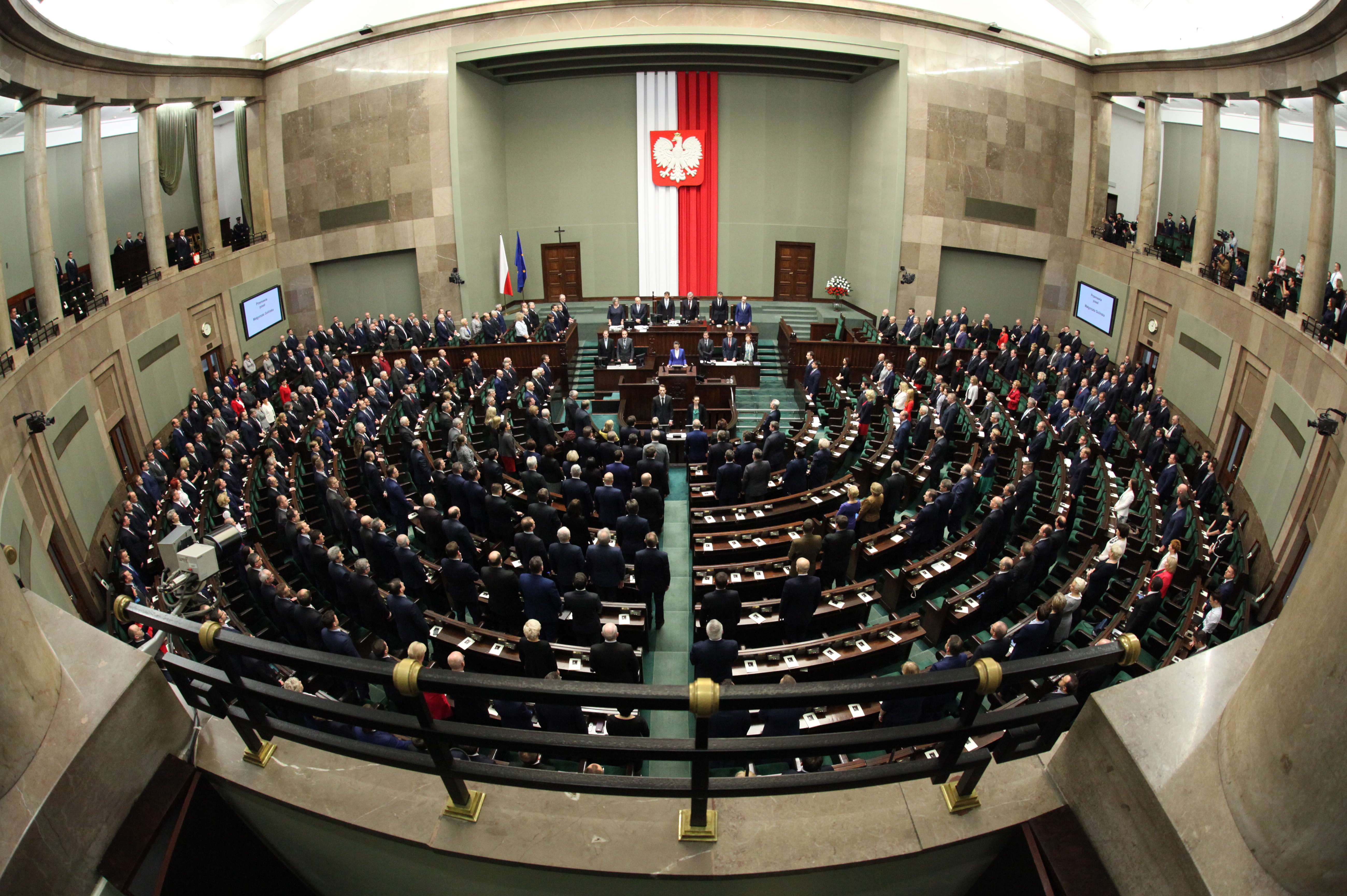 Sala Posiedzeń w Sejmie, fot. Kancelaria Senatu Rzeczypospolitej Polskiej, wikimedia