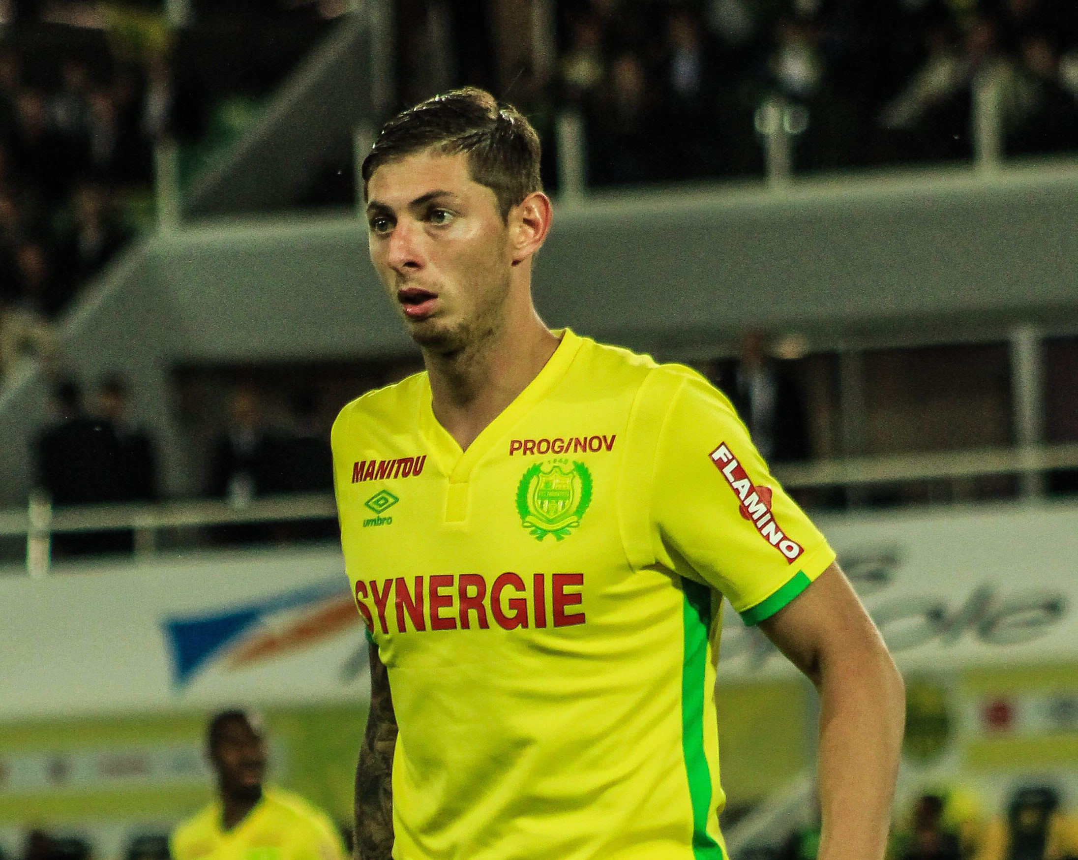 Emiliano Sala w barwach FC Nantes, fot. Fabrizio Neitzke, wikimedia (domena publiczna)