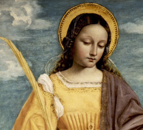 Św. Agata, mal. Bergognone (1510), fot. wikimedia (domena publiczna)