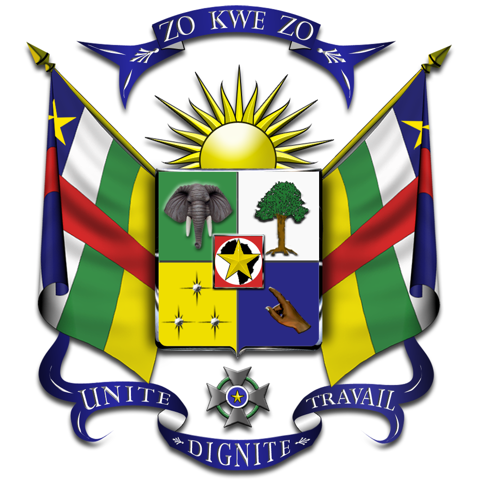 Herb Republiki Środkowoafrykańskiej, fot. wikimedia (domena publiczna)