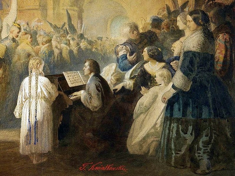 Teofil Kwiatkowski, Polonez Chopina - Bal w Hôtel Lambert w Paryżu, 1859 / Wikimedia Commons