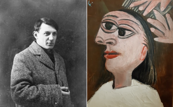 Portret Pabla Picassa z 1908 r / RMN Grand Palais, Wikimedia Commons, Picasso, La Coiffure, 1938 / Muzeum Picassa w Paryżu