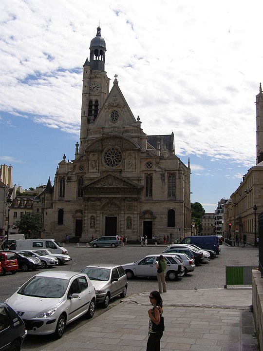 Kościół Saint-Étienne-du-Mont w Paryżu, fot. wikimedia (domena publiczna)