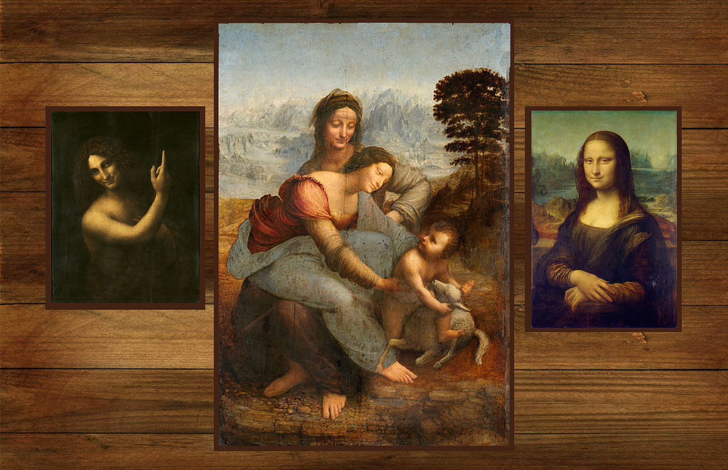 Trzy obrazy Leonarda da Vinci przywiezione do Francji / Wikimedia Commons