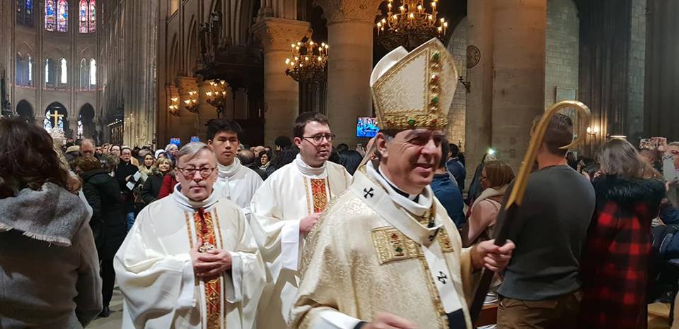 Abp Michel Aupetit - Boże Narodzenie 2018 w katedrze Notre-Dame/Fot. Paweł Rozwód/polskifr.fr