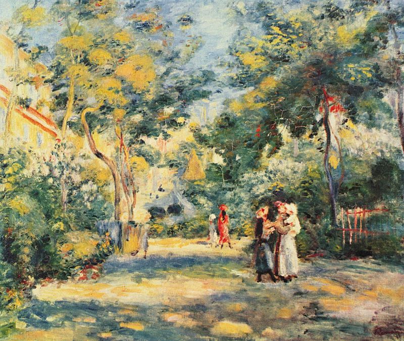 Auguste Renoir, Ogród na Montmartre (1880-1890), Ashmolean Museum of Art and Archaeology / The Yorck Project (2002) 10.000 Meisterwerke der Malerei  / Wikimedia Commons