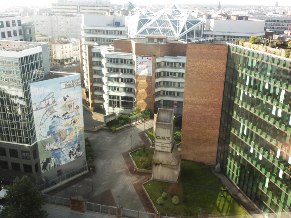 Siedziba CGT w Montreuil w 2014, fot. Marcvjnicolas — Travail personnel, wikimedia fr (na licencji CC BY-SA 4.0)