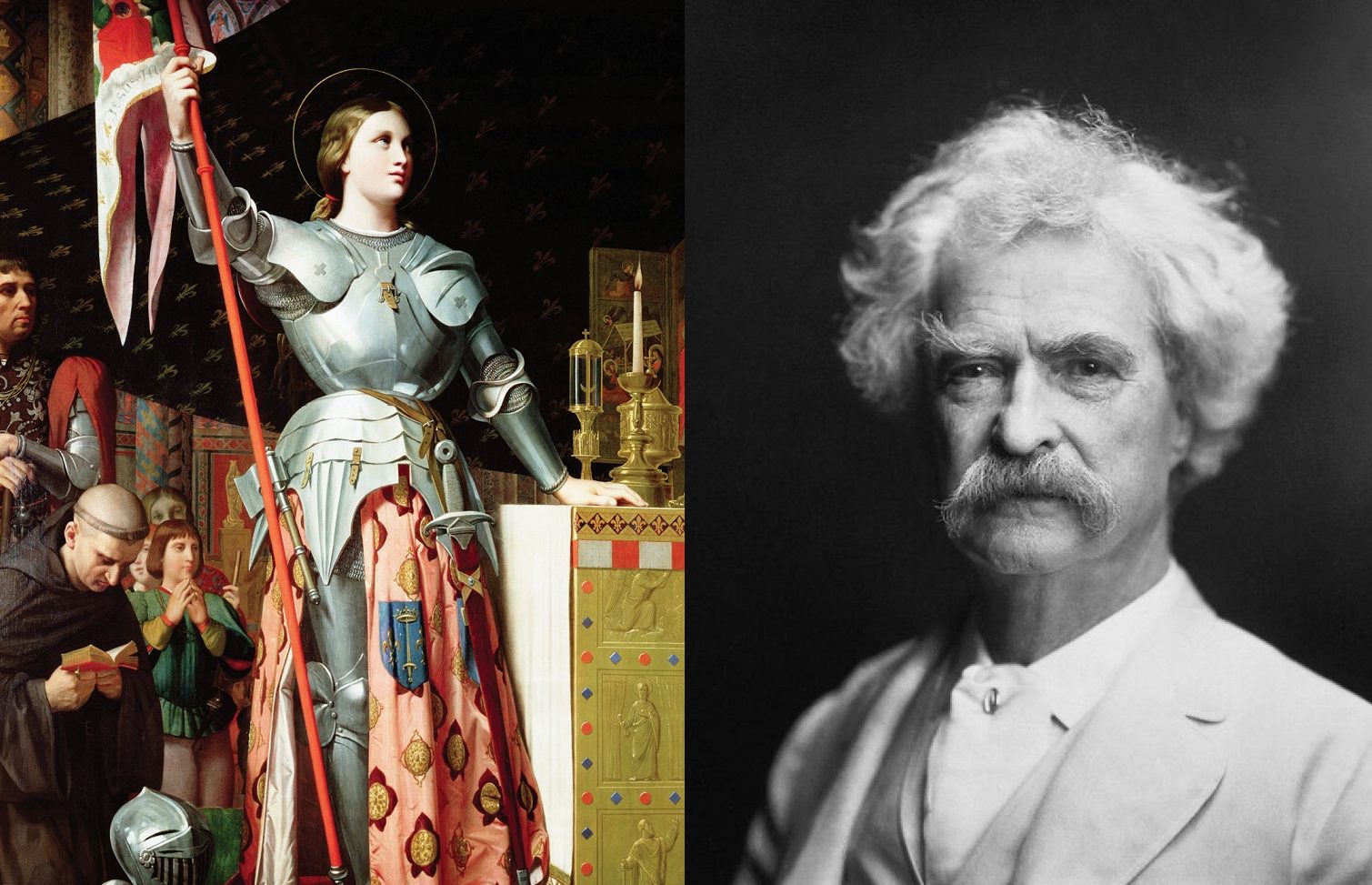 Joanna d’Arc na koronacji Karola VII/Mark Twain (1907), fot. wikimedia (domena publiczna)