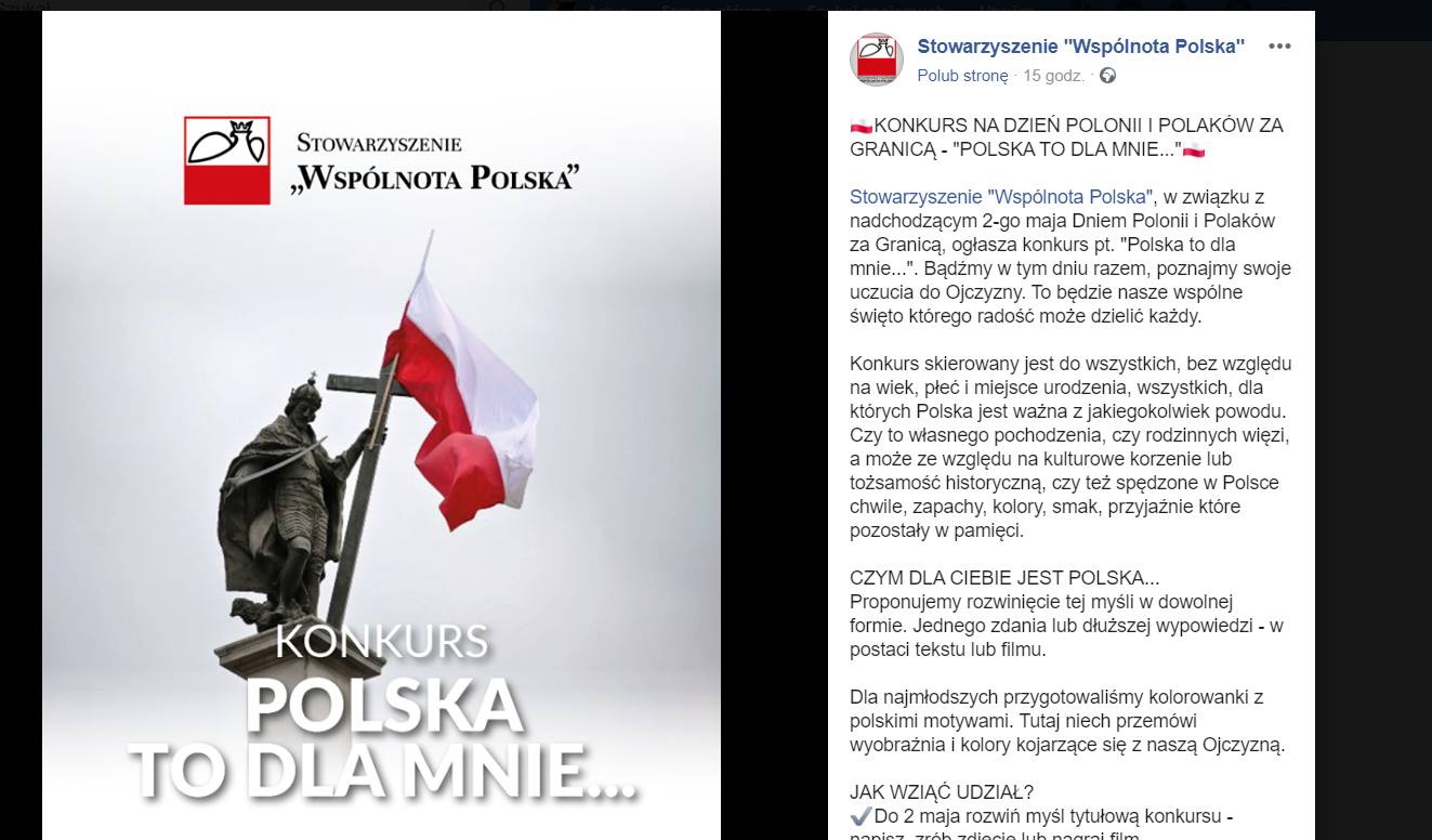 fot. Facebook stowarzyszenia "Wspólnota Polska"
