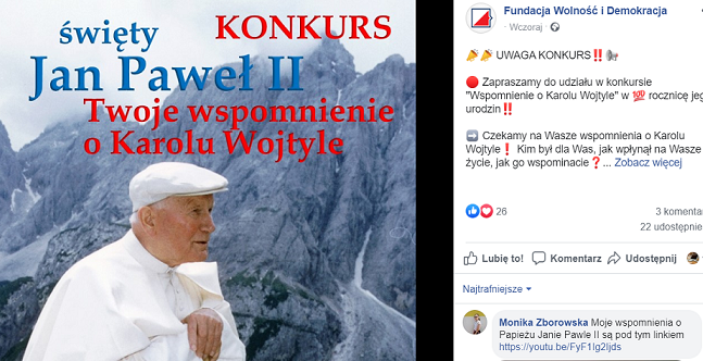 fot. Fundacja Wolność i Demokracja @FundacjaWID / Facebook