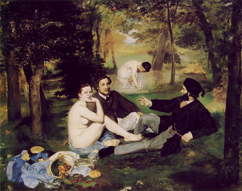 Édouard Manet, Śniadanie na trawie, 1863 - The Yorck Project (2002), Musée d'Orsay (domena publiczna)