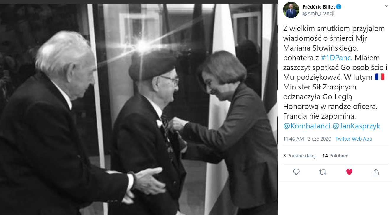 fot. 
Frédéric Billet, @Amb_Francji, Ambasador Francji w Polsce / Twitter