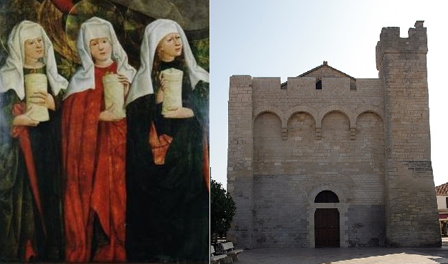Haberschrack, "Trzy Marie u grobu" oraz kościół obronny Notre-Dame-de-la-Mer (XI wiek), wikimedia (domena publiczna)