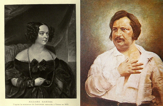 Ewelina Hańska i Honoriusz Balzac, wikimedia (domena publiczna)