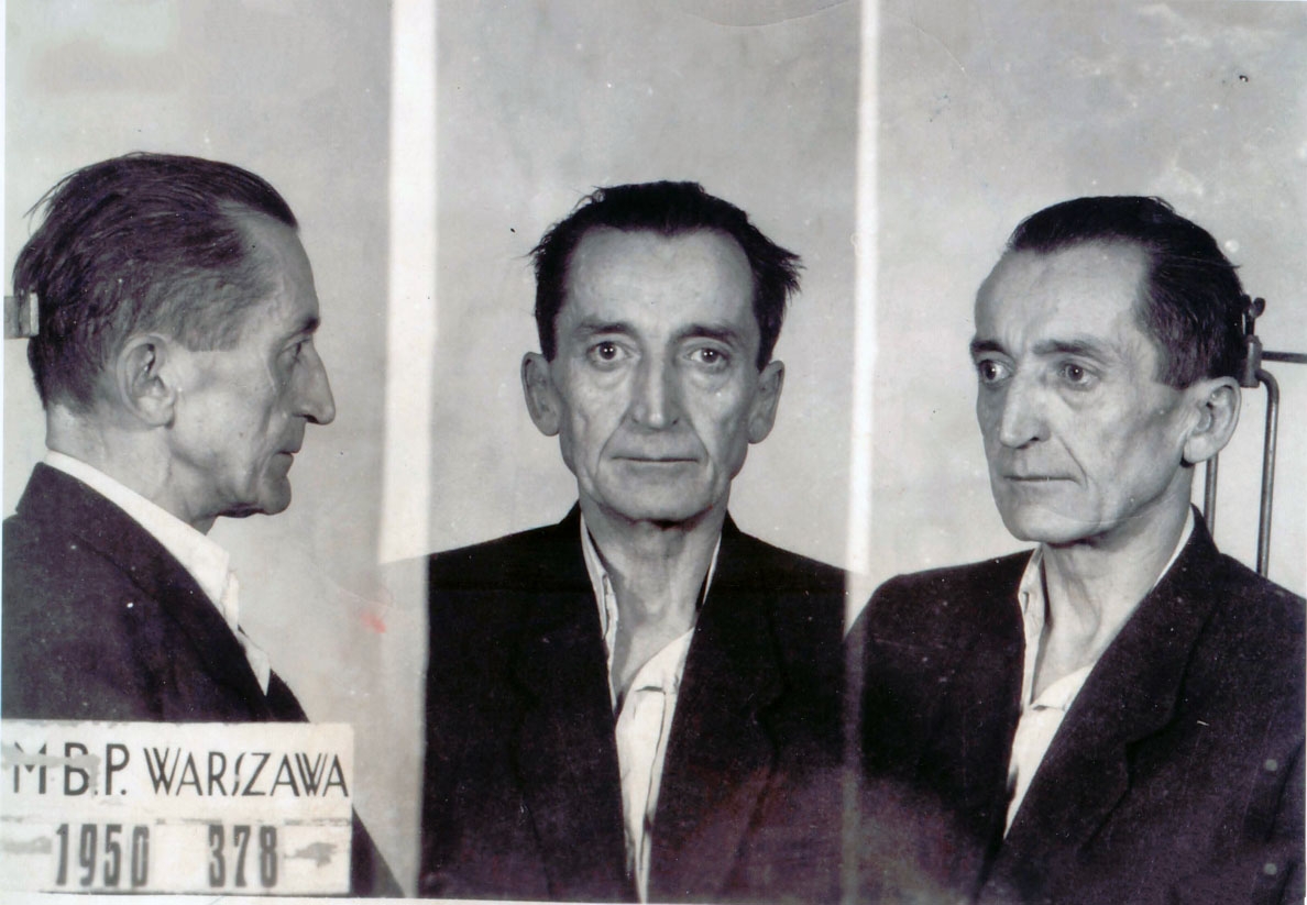 Emil Fieldorf po aresztowaniu 1950, wikimedia (domena publiczna)