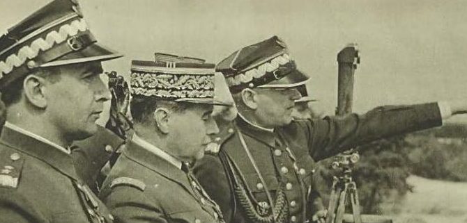 Sojusz polsko-francuski, gen. Tadeusz Kasprzycki i gen. Maurice Gamelin na manewrach we Francji, 1939, wikimedia (domena publiczna)