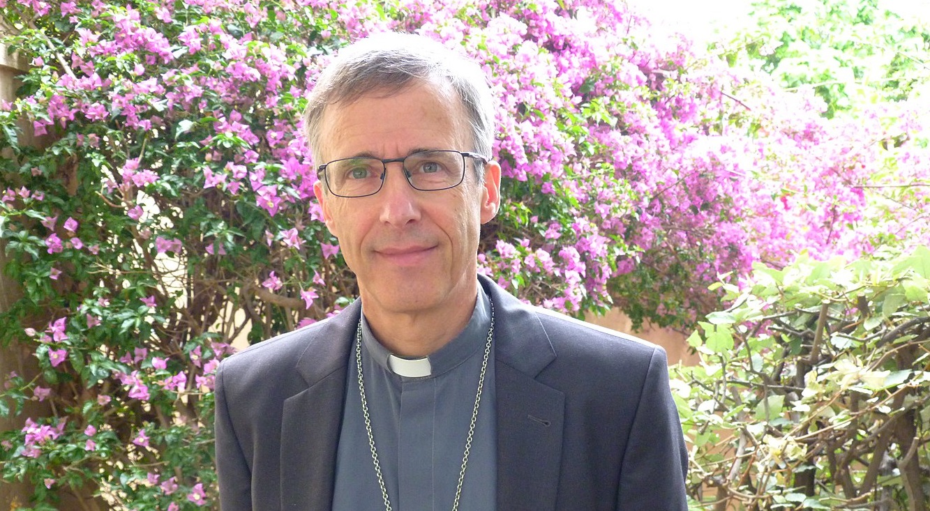 Évêque d'Ajaccio pour la Corse (2020,) maintenant archevêque de Lyon, fot. Autorstwa Olivierdegermay - Praca własna, CC BY-SA 4.0, https://commons.wikimedia.org/w/index.php?curid=94674335