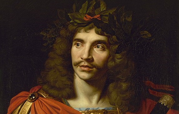 Molière, portret Nicolasa Mignarda, 1658 (fragment), fot. wikimedia (domena publiczna)