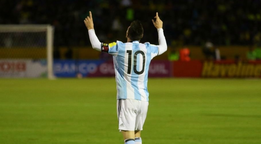 Lionel Messi, fot. By Agencia de Noticias ANDES - ECUADOR VS ARGENTINA, CC BY-SA 2.0, https://commons.wikimedia.org/w/index.php?curid=63317685