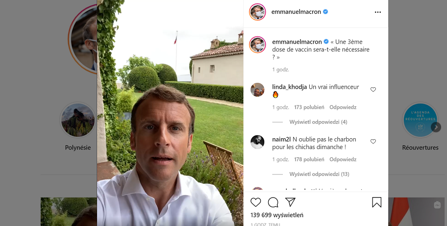 fot. emmanuelmacron / Instagram