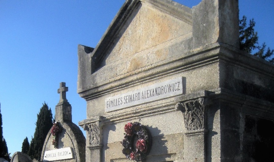 Kapliczka rodziny Senard Alexandrowicz na cmentarzu Montée de Silhol w Alès (Gard), fot. Maria Vayssade