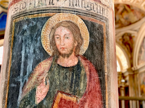 Jezus Mistrz, fresk w Bazylice Matki Bożej Ara Coeli, Rzym, fot. s. Amata CSFN 