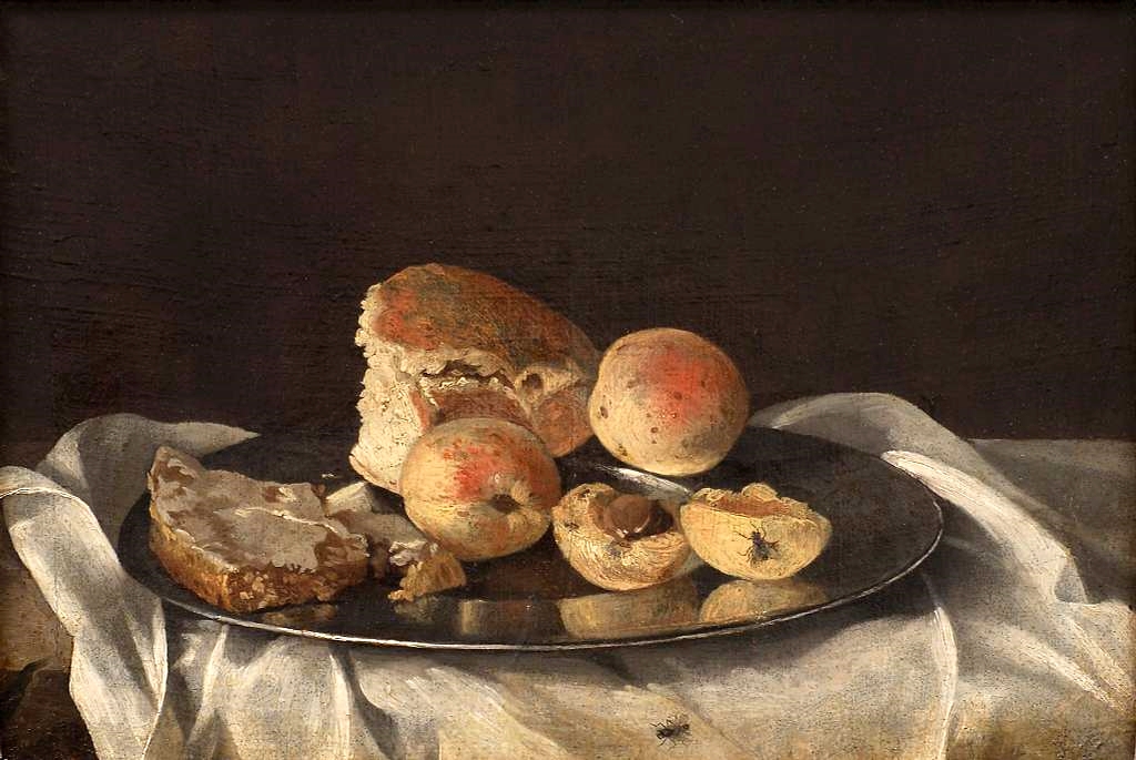 Still life with fruit and bread nationalmuseum, Public Domain