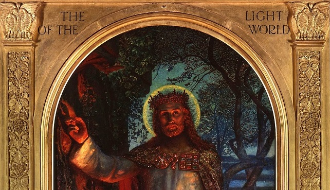 Chrystus - Światło świata, obraz Williama Holmana Hunta, domena publiczna