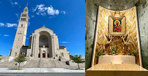 Bazylika w Waszyngtonie, fasada oraz kaplica Matki Bożej Częstochowskiej, fot. Justyna Galant