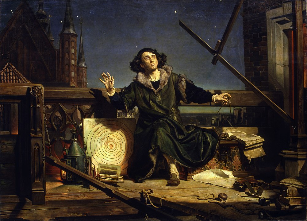 Astronom Kopernik, czyli rozmowa z Bogiem – obraz Jana Matejki z 1873 roku, fot. wikimedia (domena publiczna)