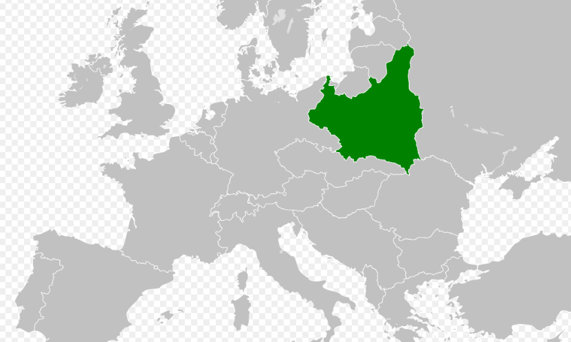 Granice II RP, fot. Autorstwa Blank_map_of_Europe.svg: maix¿?derivative work: Alphathon /'æl.f'æ.ðɒn/ (talk) - Blank_map_of_Europe.svg, CC BY-SA 3.0, https://commons.wikimedia.org/w/index.php?curid=18978803