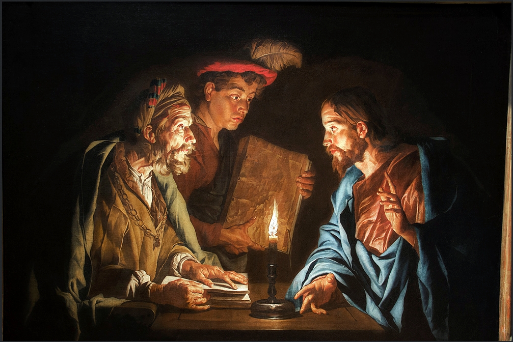 Matthias Stom, Chrystus i Nikodem, fot. domena publiczna