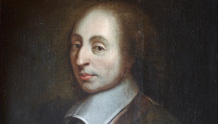 Blaise Pascal, fot. Autorstwa nieznany; kopia obrazu Françoisa II Quesnela, wykonanego dla Gérarda Edelincka w 1691. - Praca własna, CC BY 3.0, https://commons.wikimedia.org/w/index.php?curid=12193020