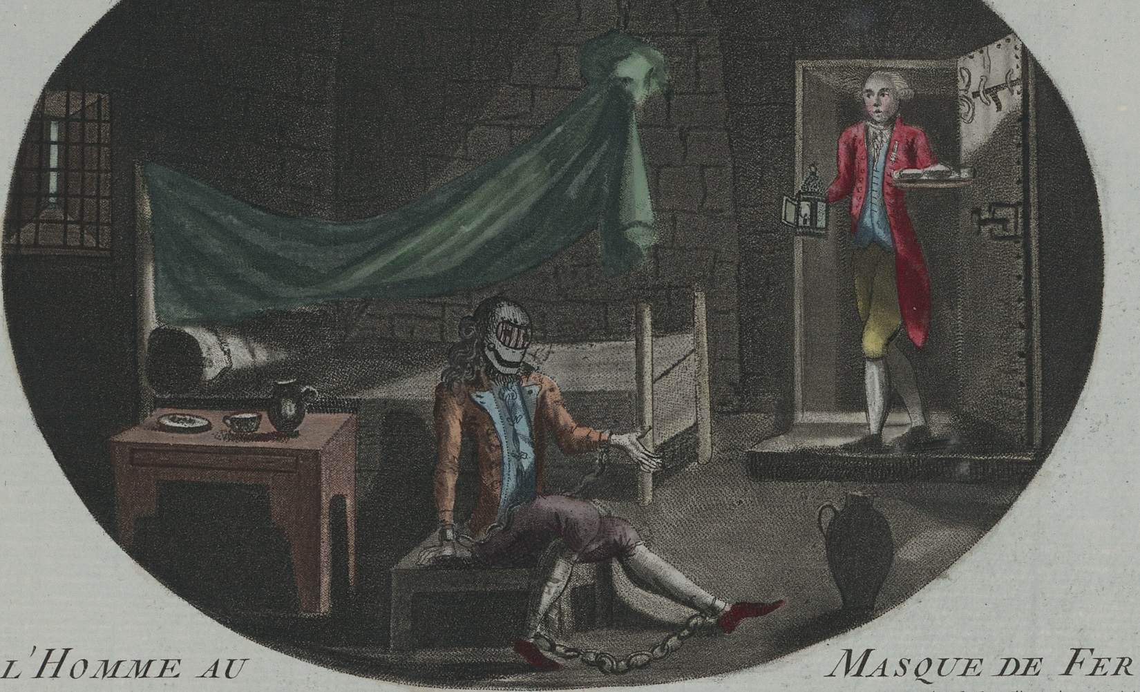 L'Homme au Masque de Fer, ilustracja z 1789 roku, fot. wikimedia (domena publiczna)