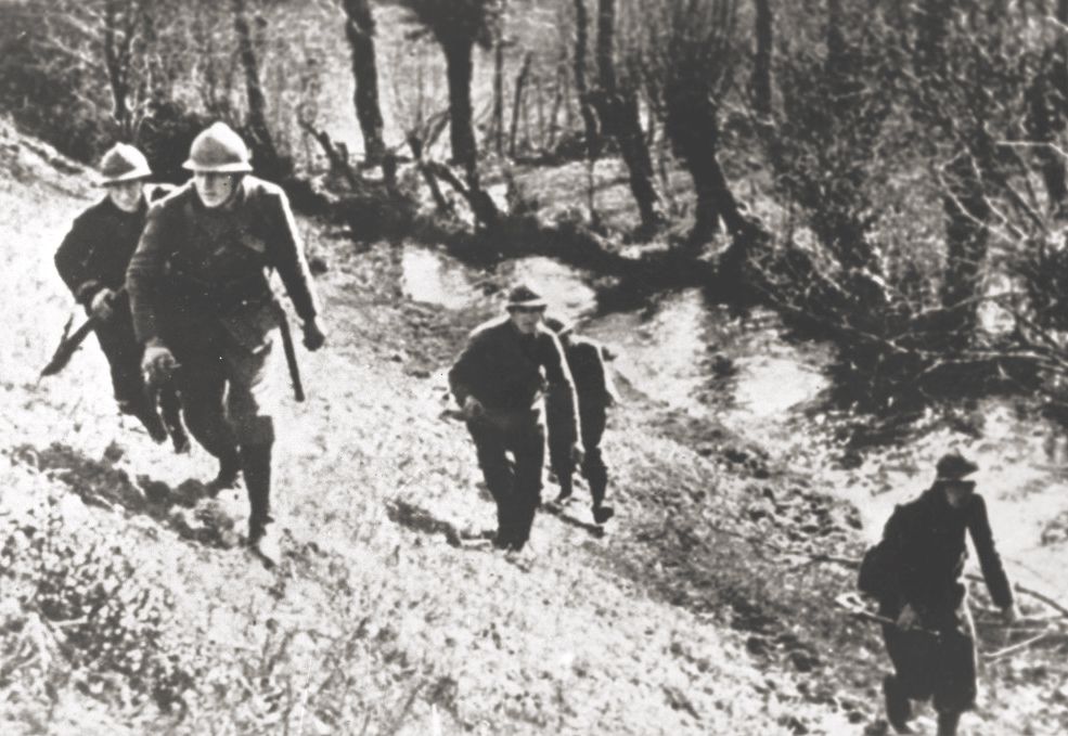 Spieszona polska kawaleria w czasie bitwy pod Kockiem, fot. wikimedia (domena publiczna)