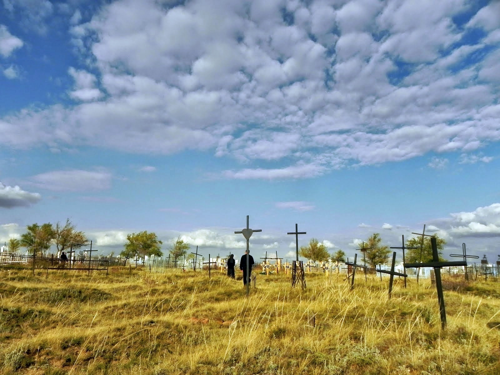 Kazachstan - groby polskich zesłańców w stepie, fot. s. Amata J. Nowaszewska CSFN