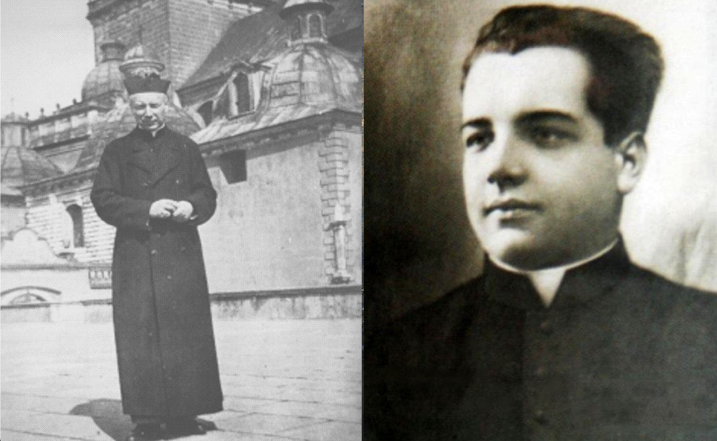 Ks. Stefan Wyszyński w dniu święceń biskupich i ks. Michał Rapacz ok. 1932 r., fot. domena publiczna