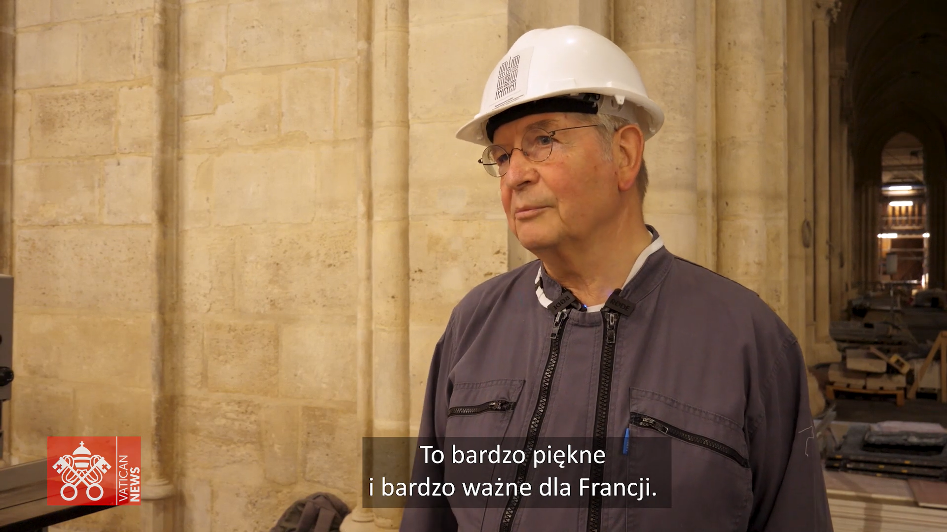 Abp Laurent Ulrich, fot. Vatican News / kadr z filmu