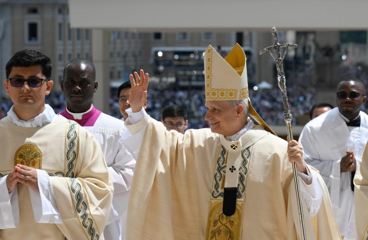 Papież Leon XIV podczas inauguracji pontyfikatu, fot. Vatican Media