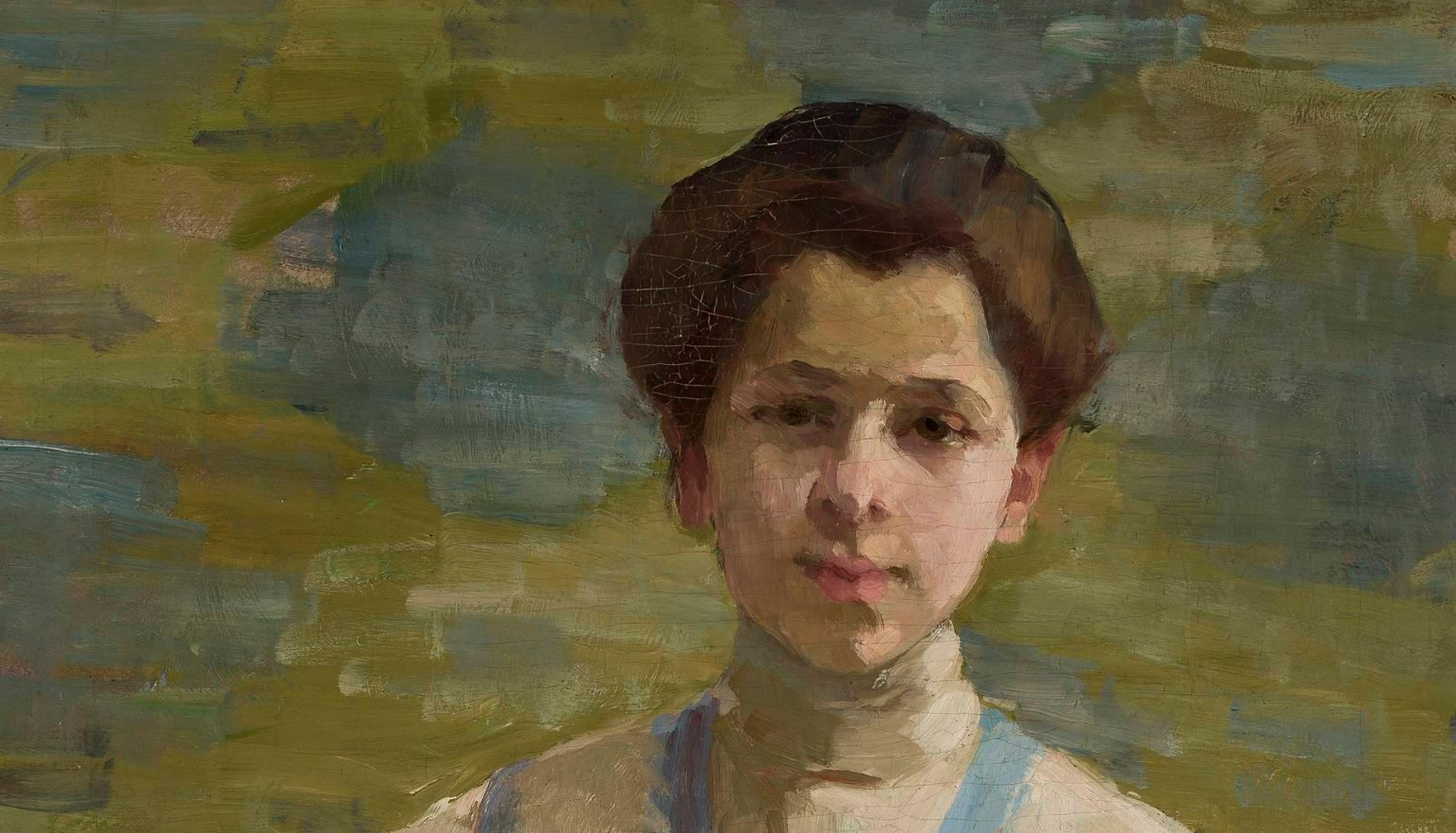 Olga Boznańska, fragment Autoportretu, fot. wikimedia (domena publiczna)