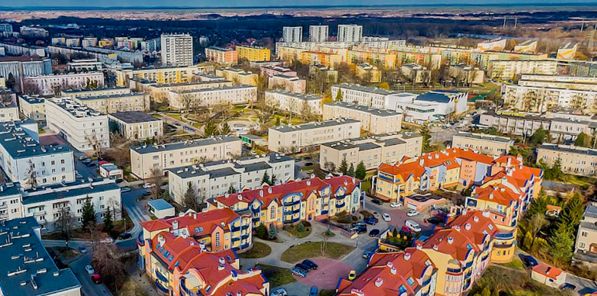 Panorama Stalowej Woli z lotu ptaka, fot. CC0 (Wikimedia)