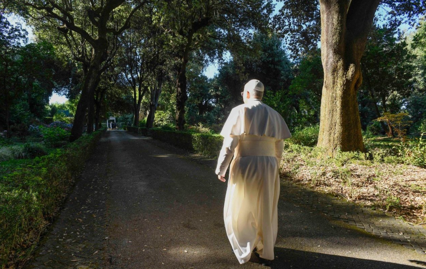 Leon XIV na urlopie w Castel Gandolfo, fot. Vatican Media