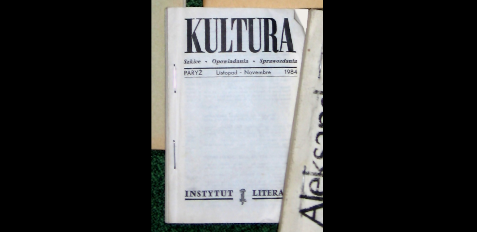 Przedruk paryskiej „Kultury” z 1984 roku, fot. Wikimedia (domena publiczna)